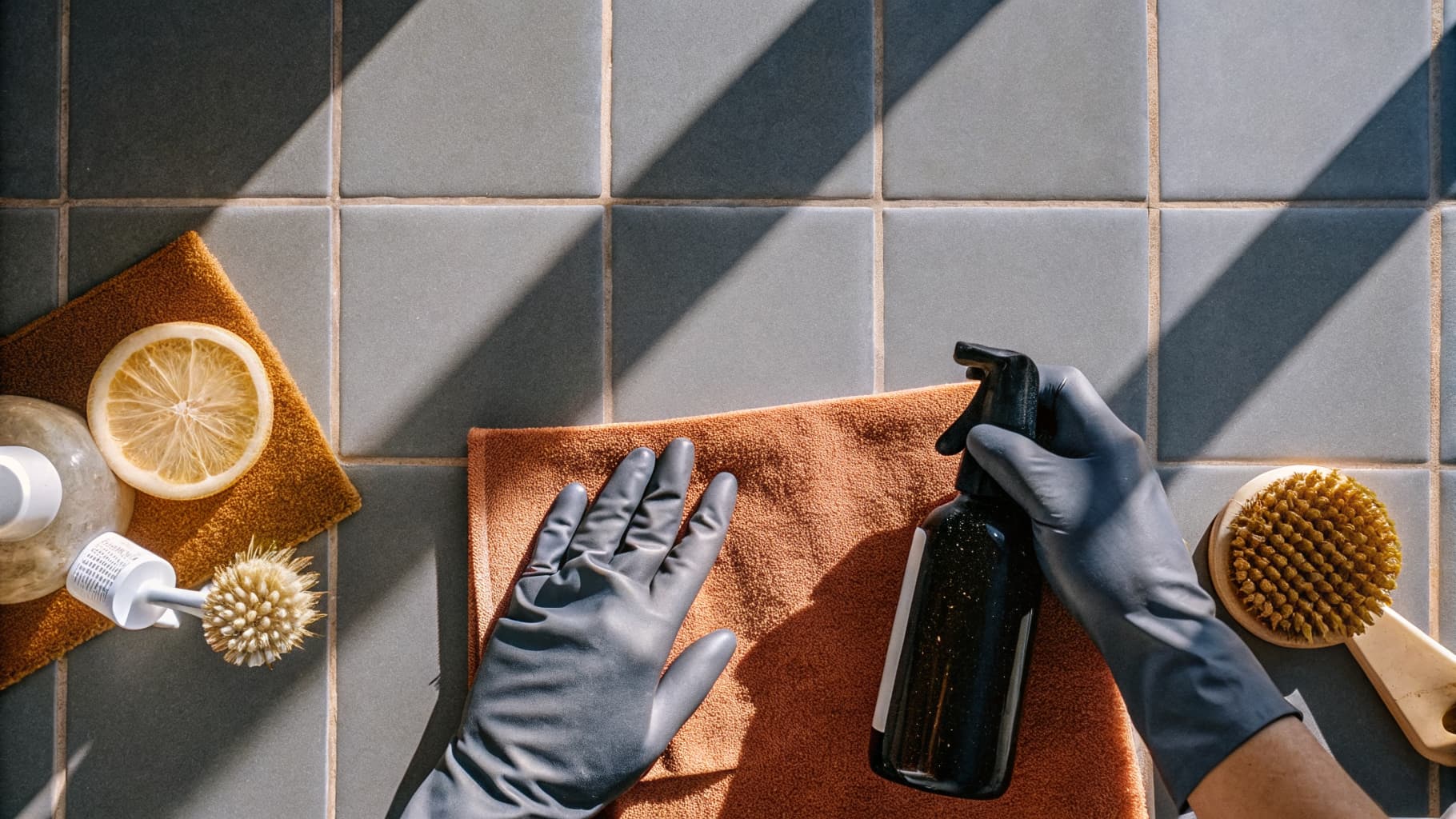 Cleaning quote estimator on a kitchen counter